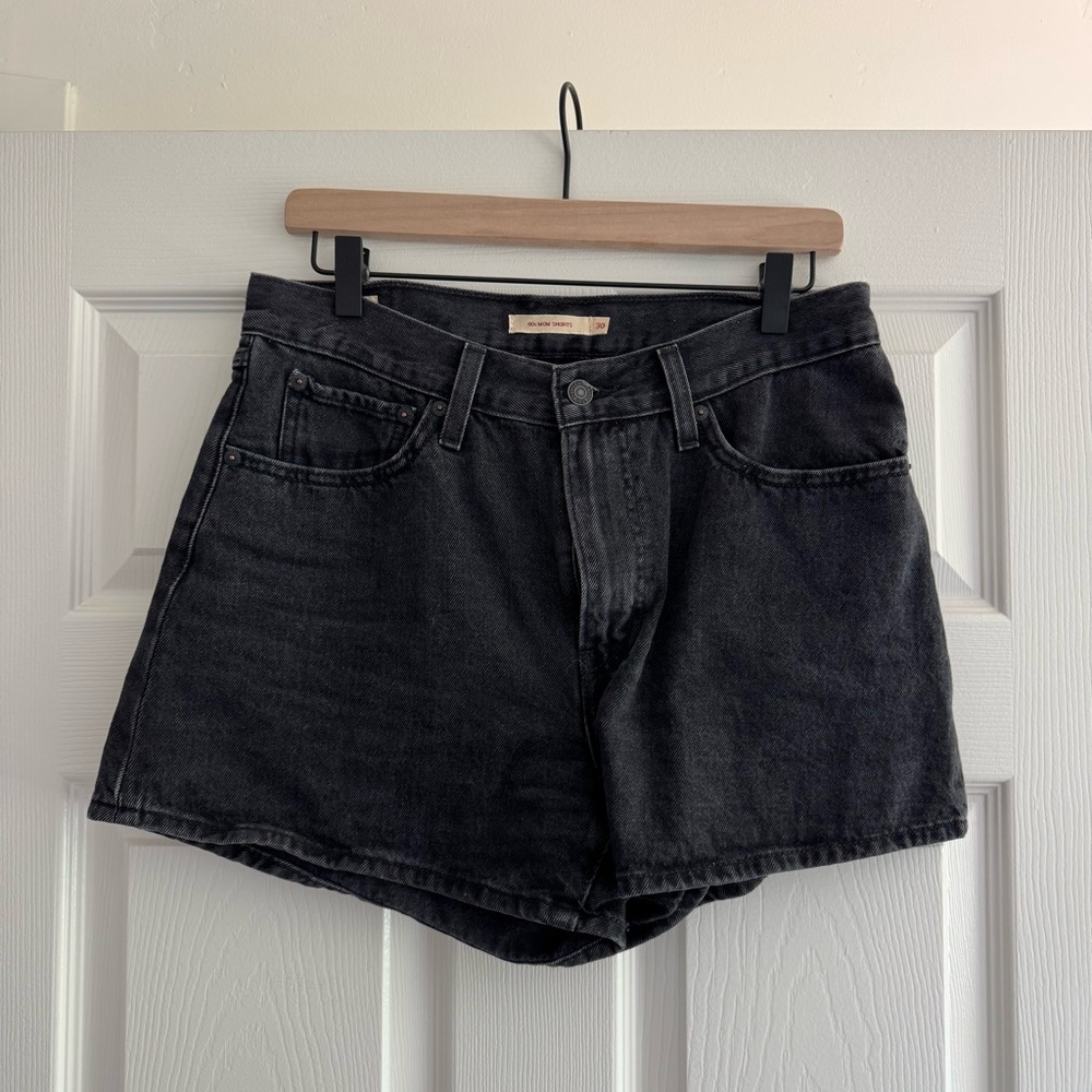 Women's Black Denim Shorts